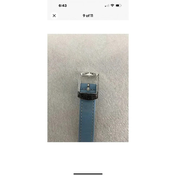 Brighton Women\'s Orchard Watch Silver with Blue Leather Band Has NEW BATTERY main image 7